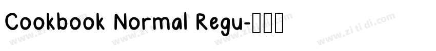 Cookbook Normal Regu字体转换